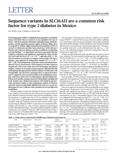 The SIGMA Type 2 Diabetes Consortium