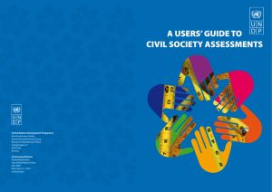 A Users' Guide to Civil Society Assessments