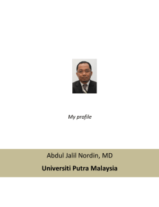 Abdul Jalil Nordin, MD Universiti Putra Malaysia