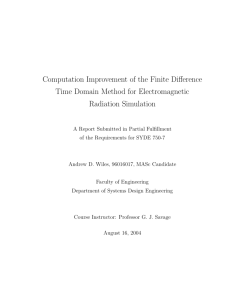 Computation Improvement of the Finite Difference