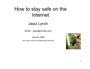 How to stay safe on the Internet