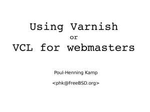Using Varnish VCL for webmasters