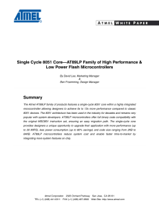 Single Cycle 8051 Core