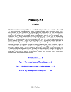 Principles - Bridgewater Associates