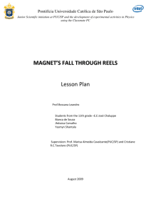 MAGNET'S FALL THROUGH REELS Lesson Plan - PUC-SP