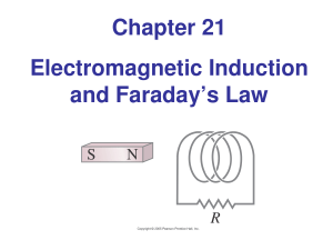 Chapter 21 Electromagnetic Induction and Faraday's Law