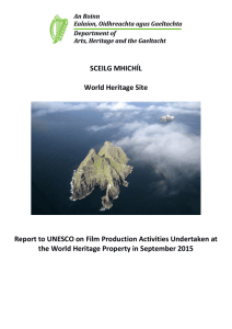 SCEILG MHICHÍL World Heritage Site Report to UNESCO on Film