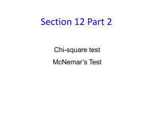 Section 12, Part2, Chi-Square, McNemar's Test for Matched Pairs