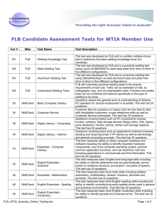 Welder Assessment Testing
