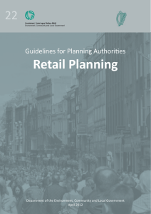 Retail Planning Guidelines - Department of the Environment