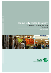 Hume City Retail Strategy