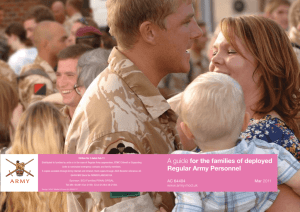 A guide for the families of deployed Regular Army