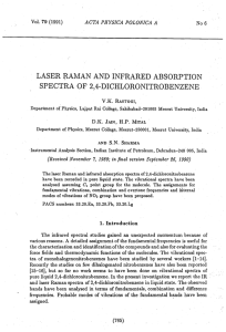 LASER RΑΜΑΝ AND INFRARED ABSORPTION SPECTRA OF 2,4