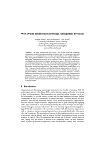 Web 2.0 and Traditional Knowledge