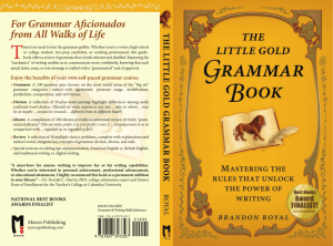 The Little Gold Grammar Book: Mastering the Rules That Unlock the