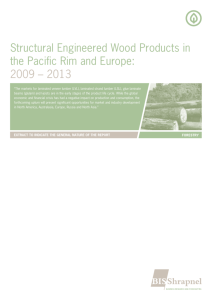 Structural Engineered Wood Products in the Pacific Rim and Europe