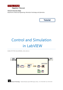 Tutorial: Control and Simulation in LabVIEW