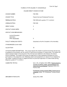 FSE 2946 COURSE TITLE