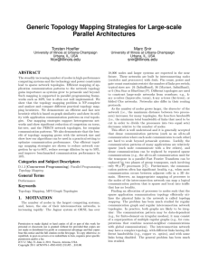 Generic Topology Mapping Strategies for Large-scale