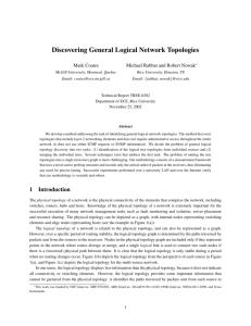 Discovering General Logical Network Topologies