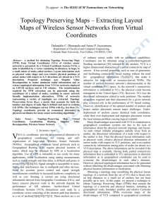 Topology Preserving Maps - Computer Networking Research