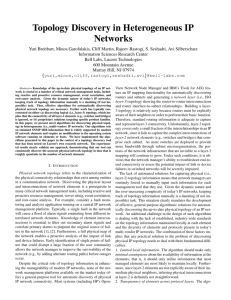 Topology Discovery in Heterogeneous IP Networks