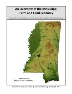 An Overview of the Mississippi Farm and Food Economy