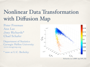 Nonlinear Data Transformation with Diffusion Map
