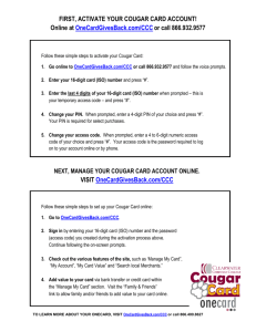 Using PayPal to Pay with Your Cougar Card