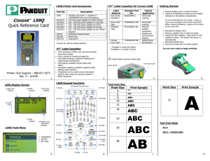 LS9Q Quick Reference Card