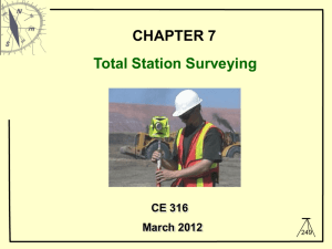 Total Station Surveying CHAPTER 7