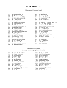 Historical List of Award Recipients