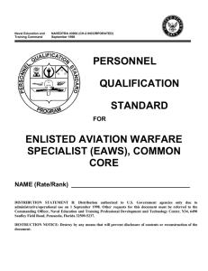 Enlisted Aviation Warfare Specialist (EAWS)
