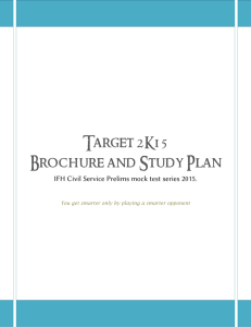 Target 2K15 Brochure and Study Plan