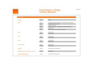 France Telecom - Orange investors data book