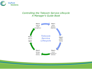 Controlling the Telecom Service Lifecycle A Manager's Guide Book