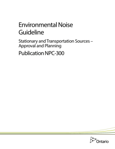 environmental noise guideline, npc-300
