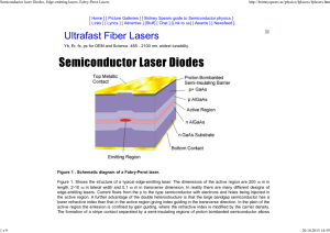 Semiconductor laser Diodes, Edge-emitting lasers, Fabry