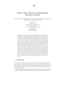 Drowsy Driver Detection Through Facial Movement Analysis