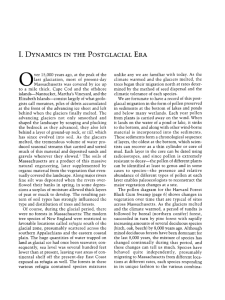 Dynamics in the Postglacial Era