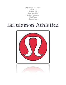 Lululemon Athletica Retail Changes Proposal