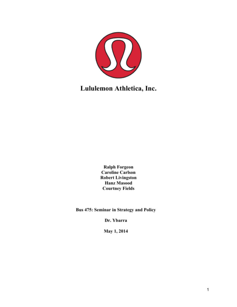 lululemon harvard case study pdf