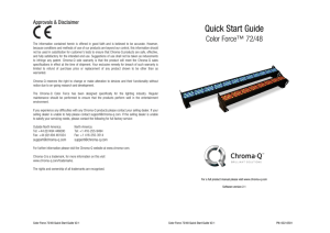 Quick Start Guide - AC Lighting Inc.