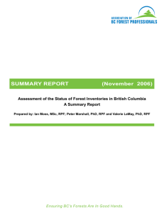 SUMMARY REPORT (November 2006)
