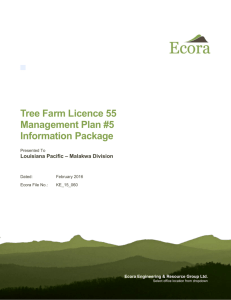 Tree Farm Licence 55 Management Plan #5 Information Package