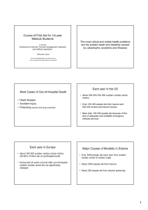 First Aid for Medical Students \(1 lecture handouts\) A.Sipria