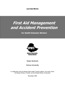 First Aid Management and Accident Prevention