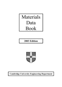 Materials Data Book