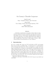 On Conway's Thrackle Conjecture