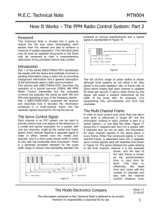 The PPM Radio Control System